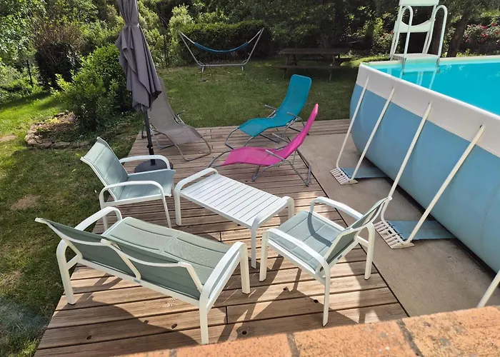 Maison Charmante Avec Piscine Et Jardin A Robiac-rochessadoule Ferienhaus *